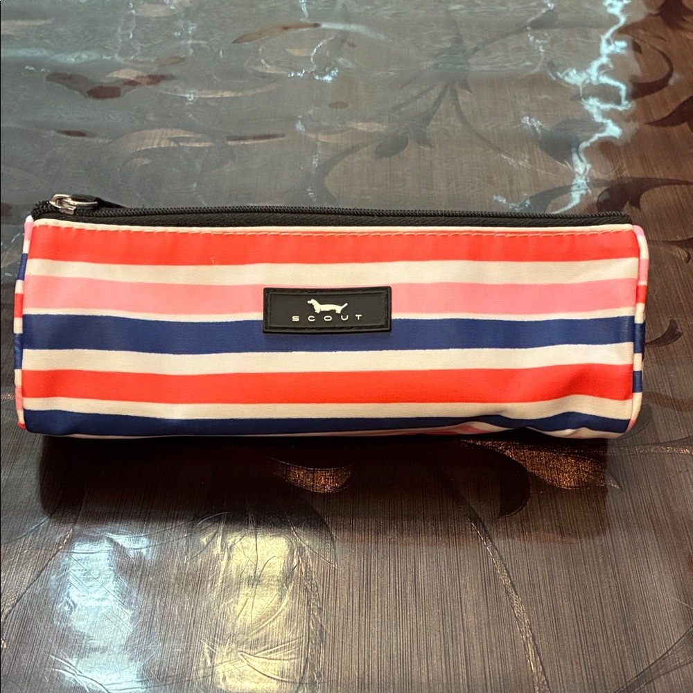 Scout Multicolor Striped Pencil Pouch